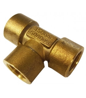 T-rör mässing 350 bar...