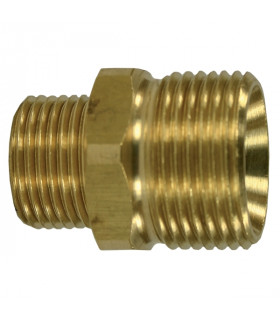 Nippel mässing m22-3/8 m