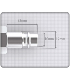 Nippel 10mm slang....