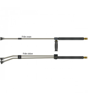 Dubbellans 1 m, rostfri, m22m