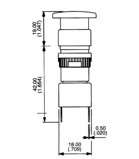Tryckknapp nödstopp, liten