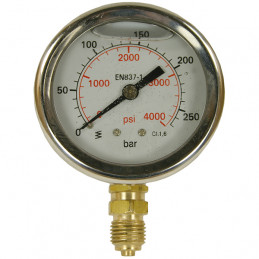Manometer 0-25 bar 1/4"...