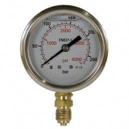 Manometer d.63 1/4" nedåt,...