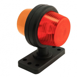 Positionsljus röd/orange med 110 mm gummiarm