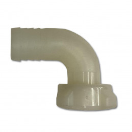 Plast vinkel 90 ° för slang...