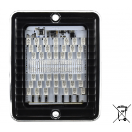 Led baklampa briod blinkers klart glas 10-30 v
