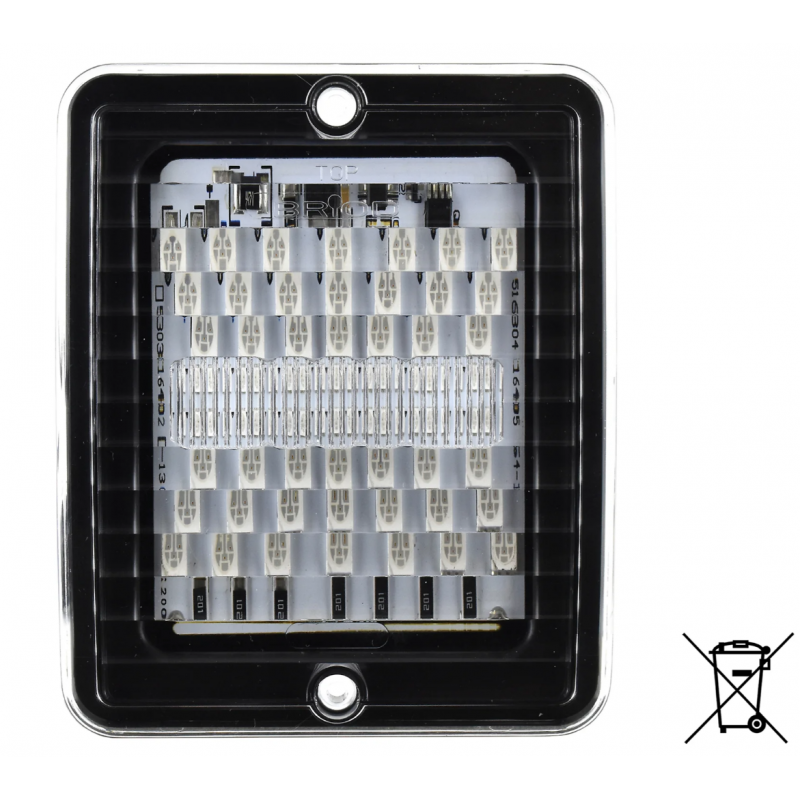 Led baklampa briod blinkers klart glas 10-30 v