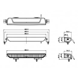 Ozz 15" Led Bar White