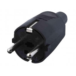 Stickpropp Svart, Jordad  Ip44