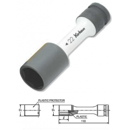 Hjulmutterhylsa vit 22mm