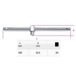 Dragskaft 3/4" T-Handtag...