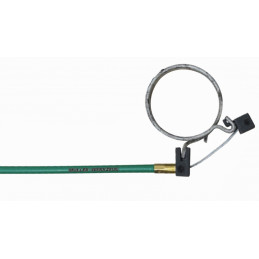 Slangklammer, grön kabel