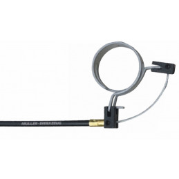 Slangklammer, svart kabel