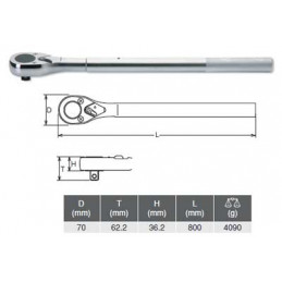 Spärrskaft 1" x Längd 1020mm
