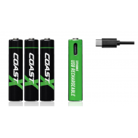 Laddning via USB-C för AAA samt AA batterier